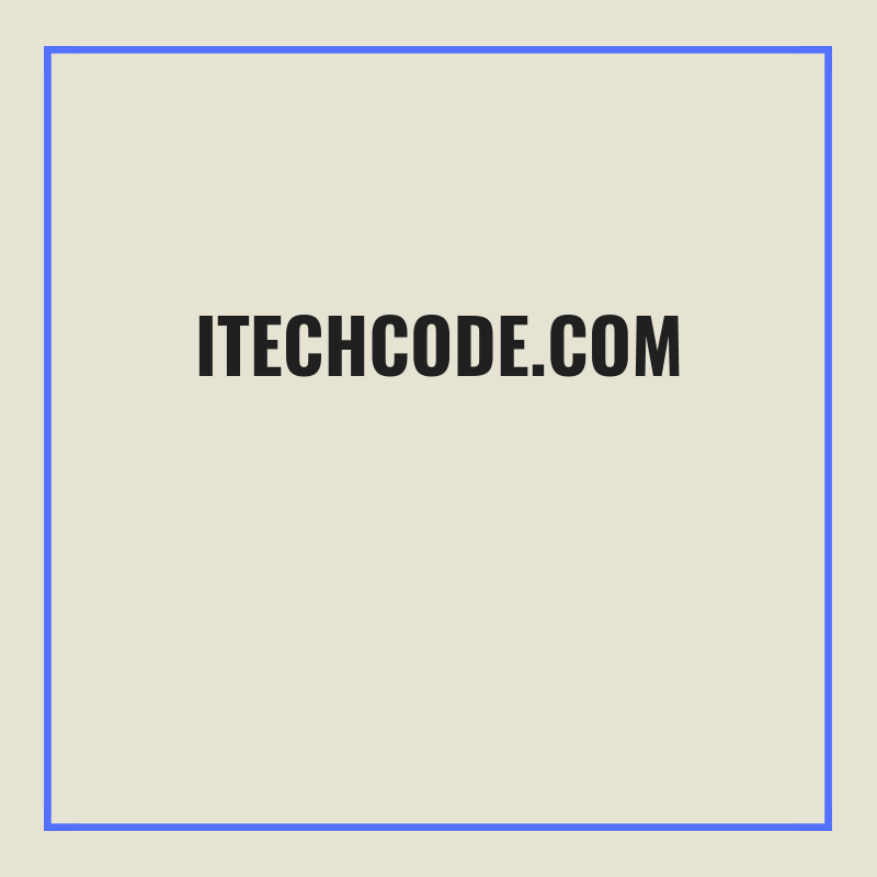(c) Itechcode.com